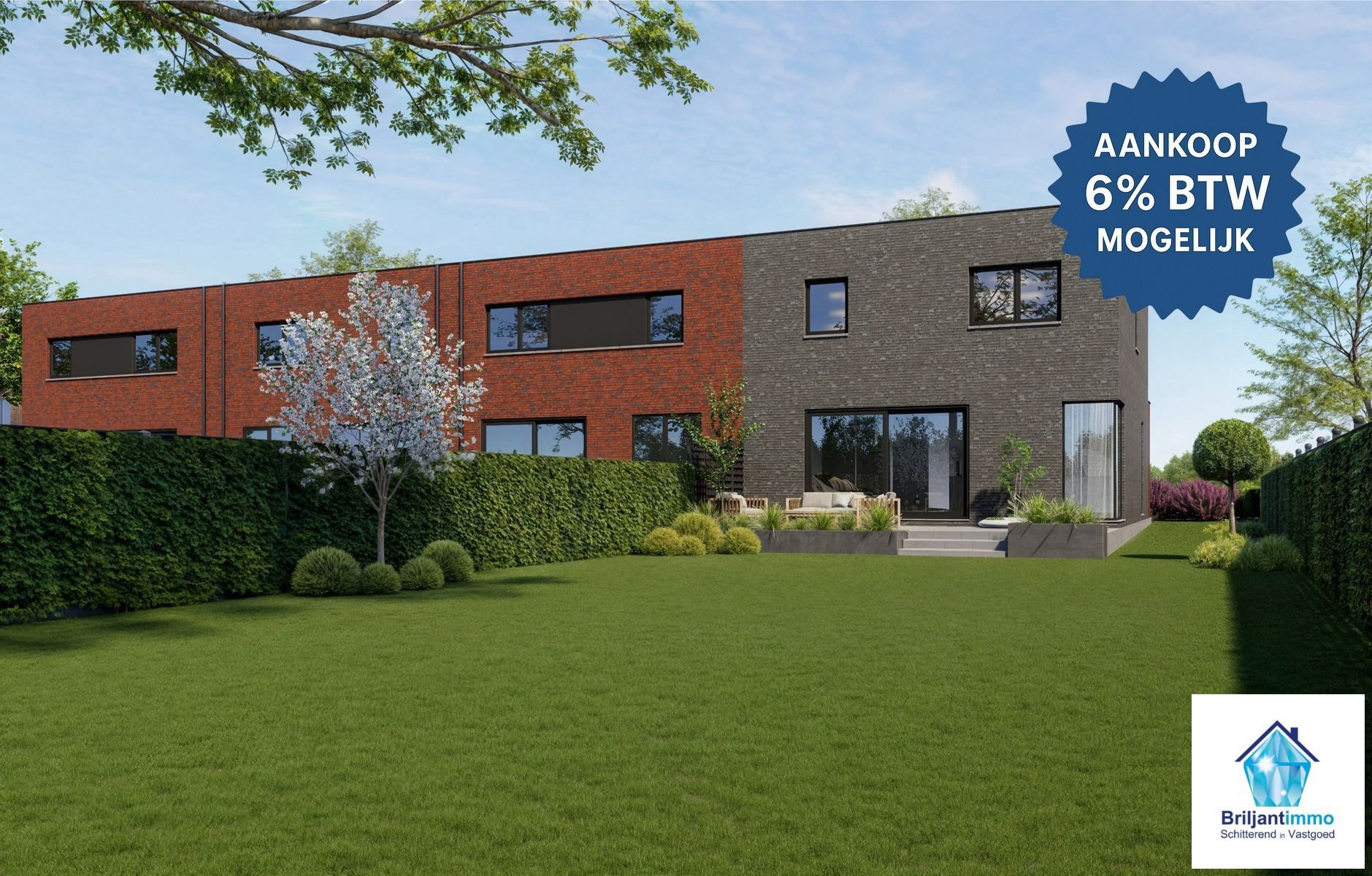 NIEUW te bouwen HOB in zwart-rode gevelsteen+inpandige garage foto 13