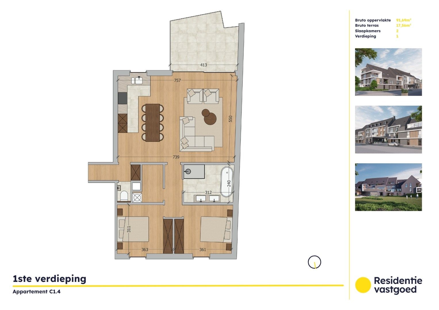 Appartement te koop Zandvoordsestraat 25 -/C 1.4 - 8460 Oudenburg