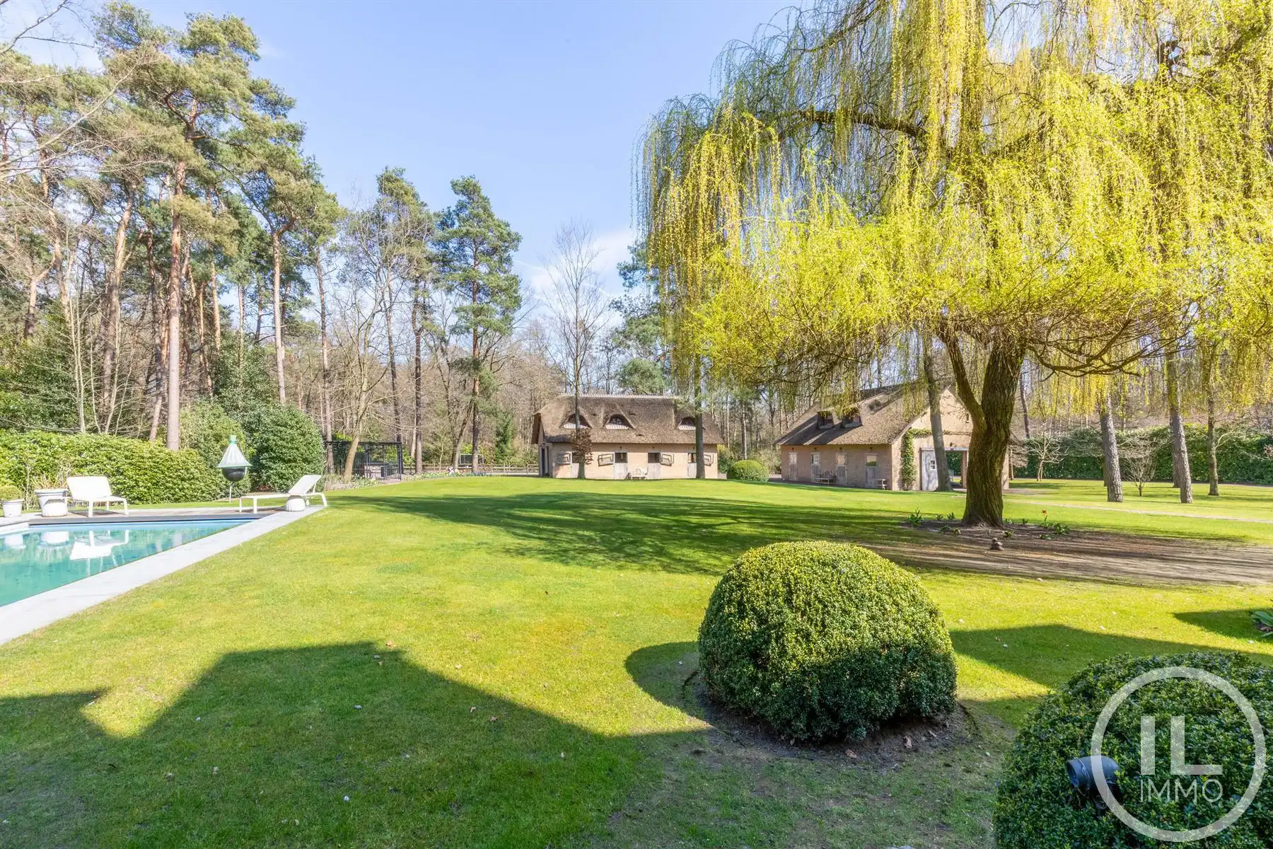 Schitterend domein van 7,7 ha met prachtige villa, zwembad, guesthouse, ruime schuur en uitgebreide paardenfaciliteiten. foto 28