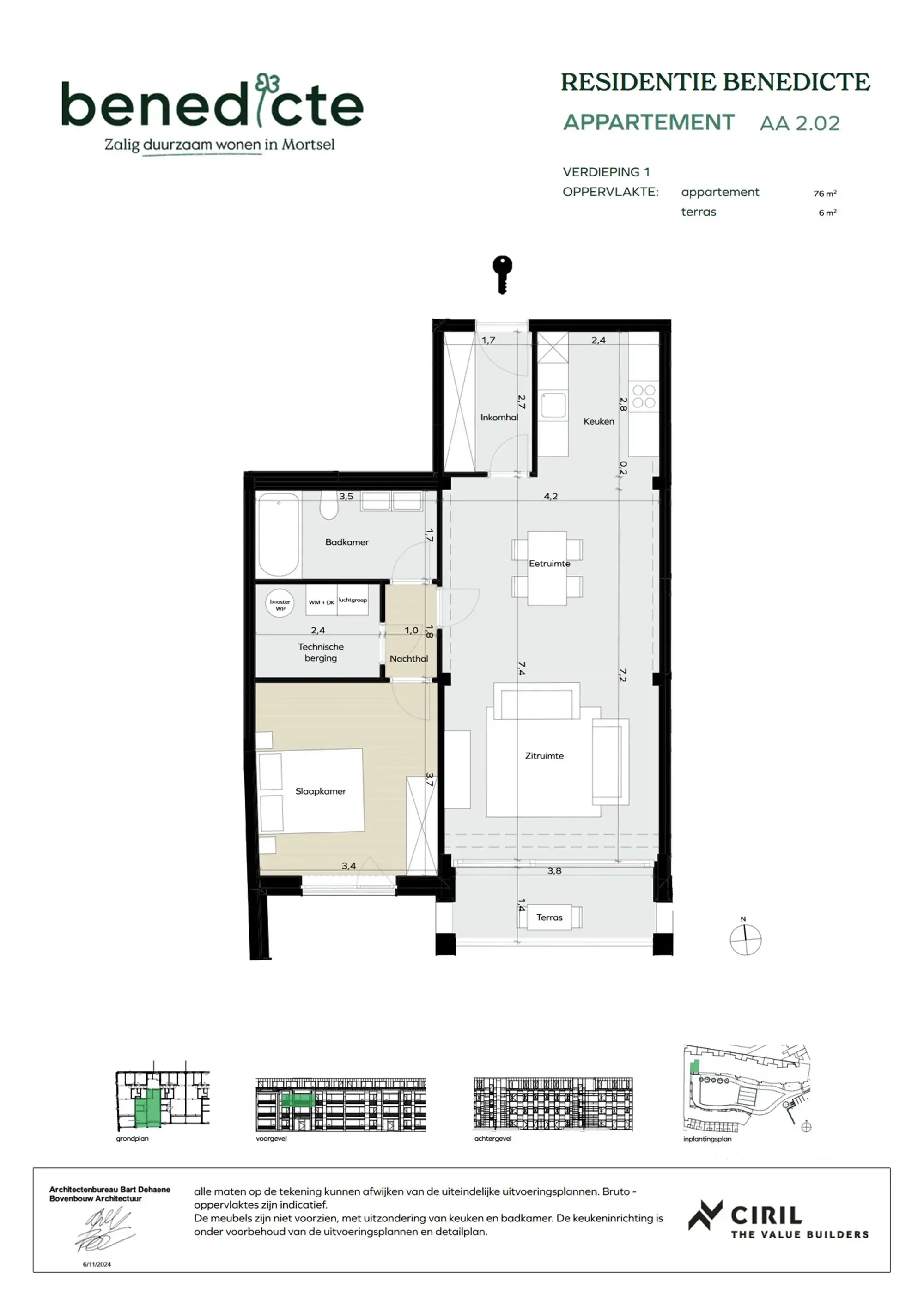 Appartement met terras foto 15