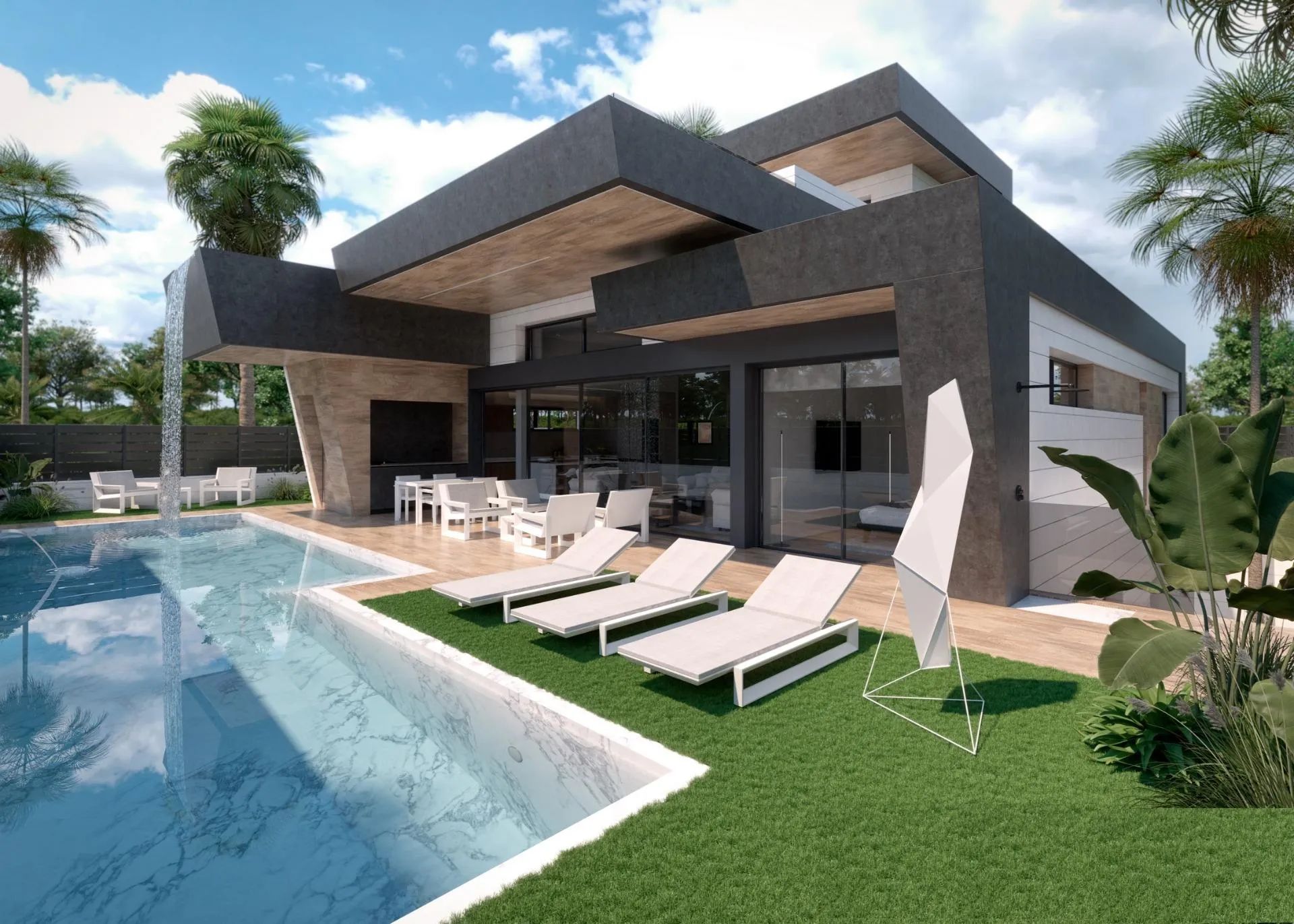 Formidabele villa's in luxe lagune-privéresort in de regio Murcia foto {{pictureIndex}}