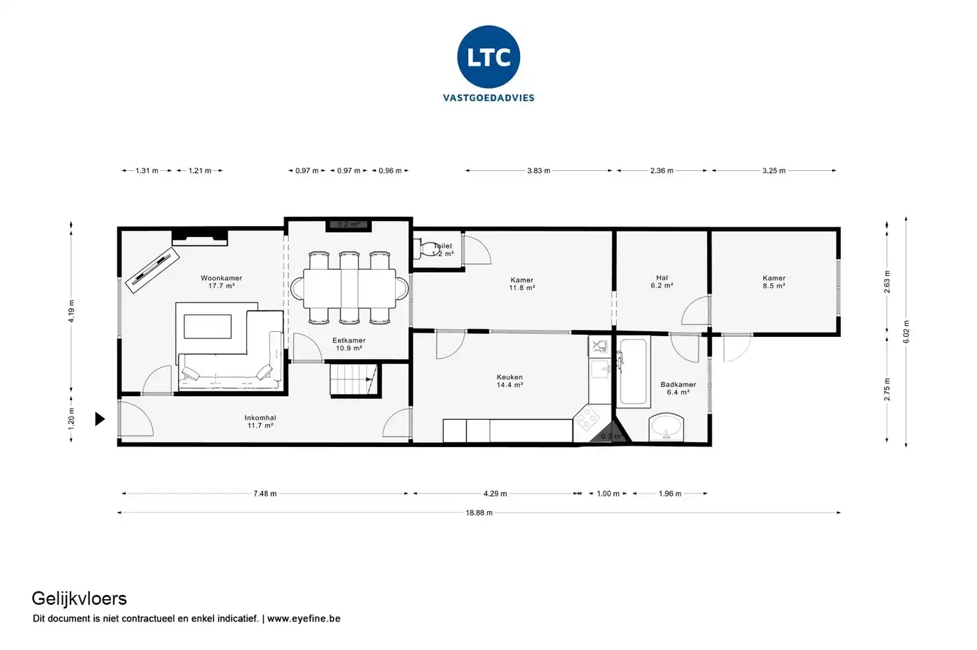 Op te frissen woning op Tiense stadsrand met 2 parkeerplaatsen foto 29