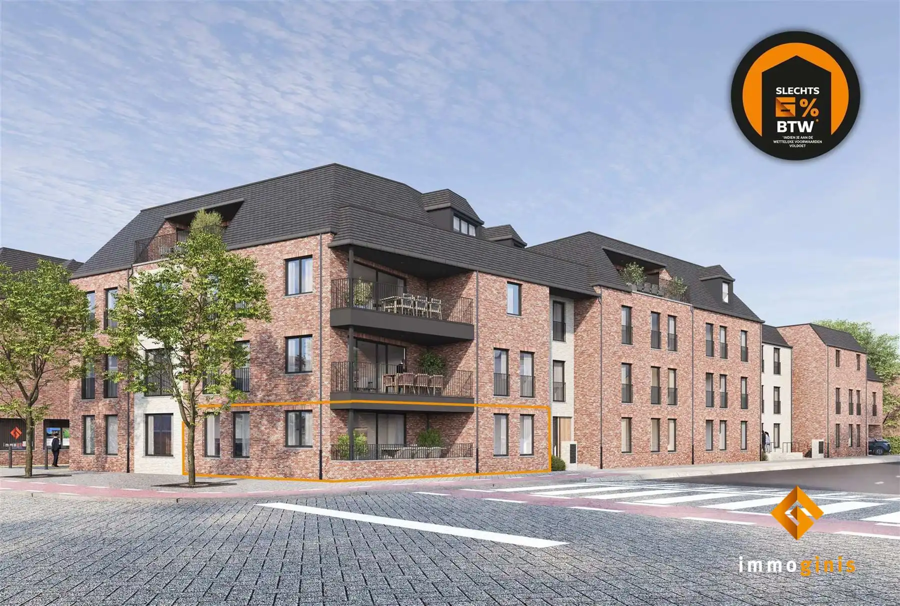 OPEN WERF! Aangepast voor mindervaliden/ouderen: gelijkvloers appartement met 2 slaapkamers en gezellig, overdekt terras.  foto 2