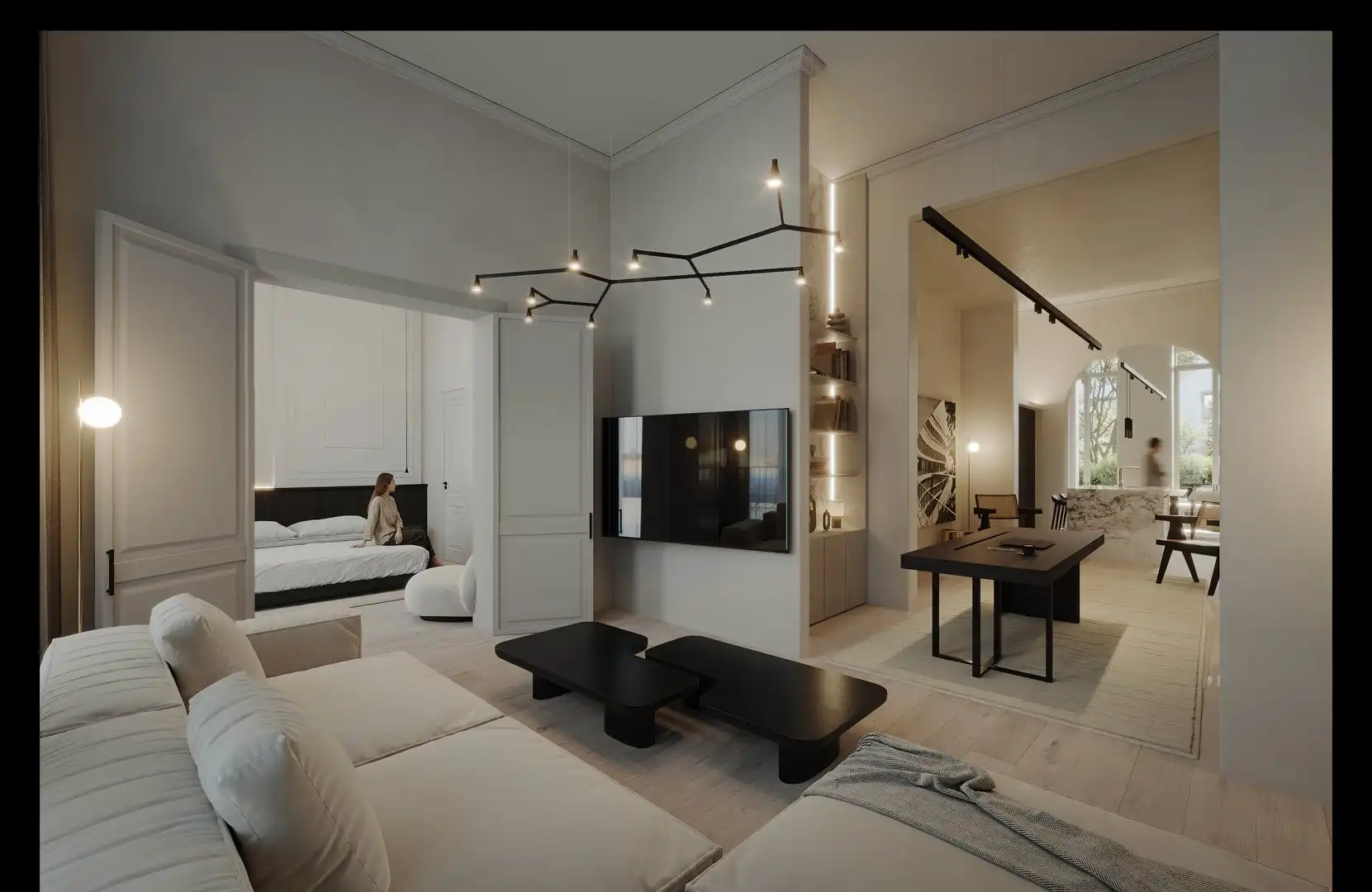 Exclusief  en zeer ruim appartement met groot terras en zicht op binnentuin en de 3 torens in centrum historisch Gent foto 4