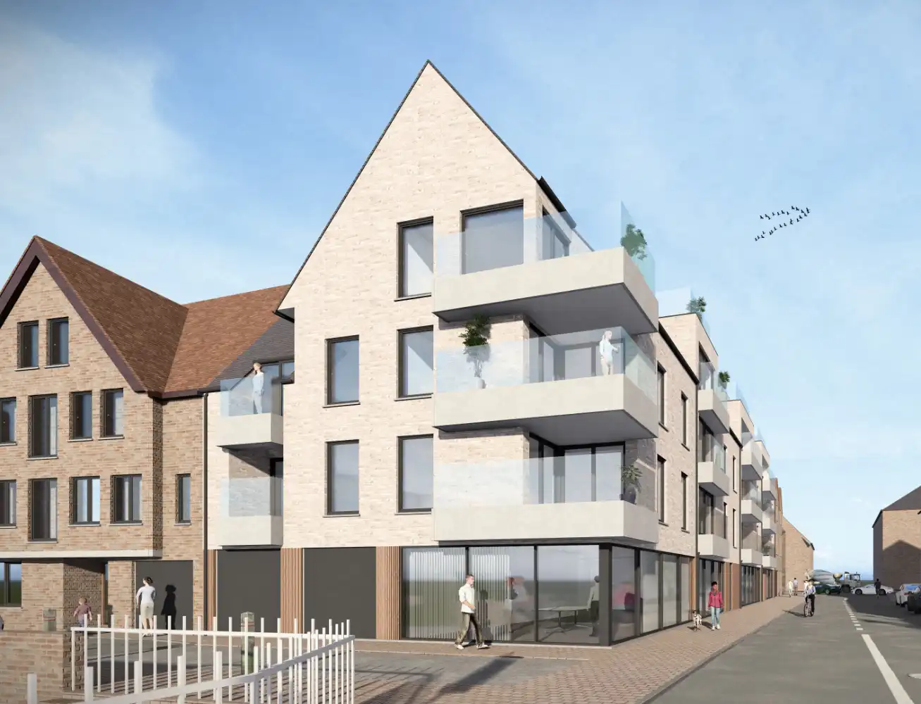 VEURNE: Nieuwbouwresidentie THE BRIDGE op enkele stappen van het bruisende centrum van Veurne, 17 appartementen met 2 of 3 slpks, op topligging! foto 4