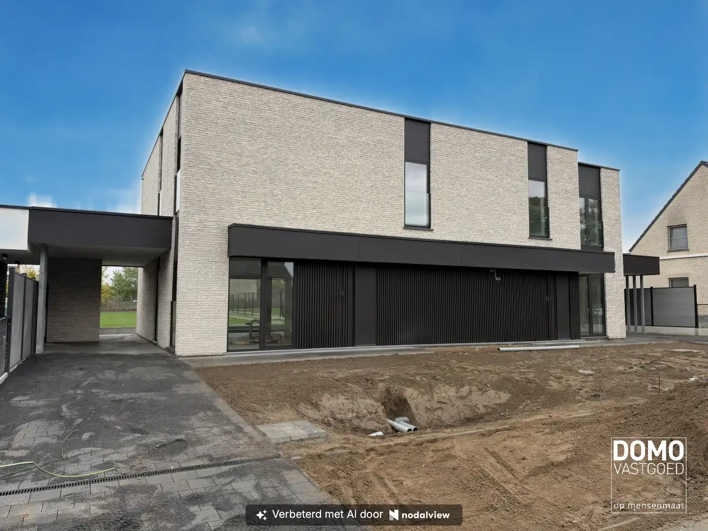 EXCLUSIEVE ENERGIEARME NIEUWBOUWWONGINGEN MET 4 SLAAPKAMERS, TUIN & CARPORT IN HARTJE KERMT (HASSELT) foto {{pictureIndex}}