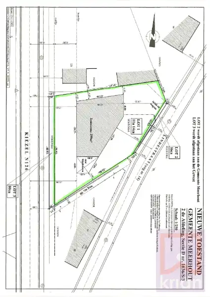 Perceel bouwgrond groot 11a14ca gelegen Kiezel en eveneens bereikbaar via Lindestraat foto 2