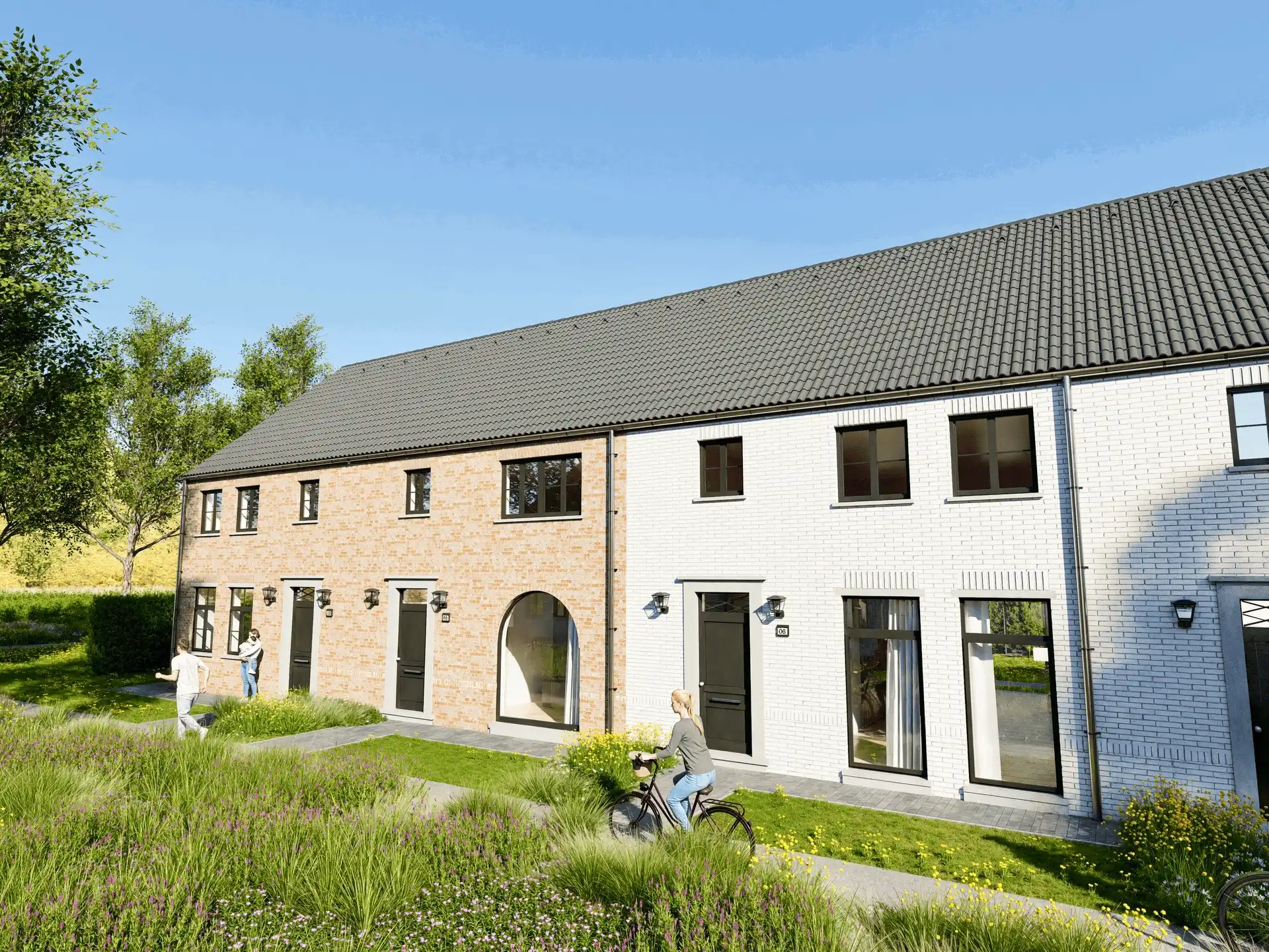 5 energiezuininge nieuwbouwwoningen met tuin.  foto 2
