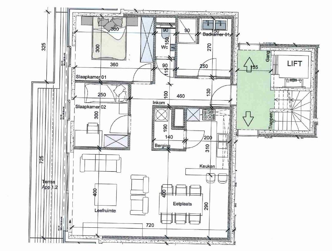 Heel recent appartement met heel laag EPC en zonnepanelen | Potegemstraat foto 3