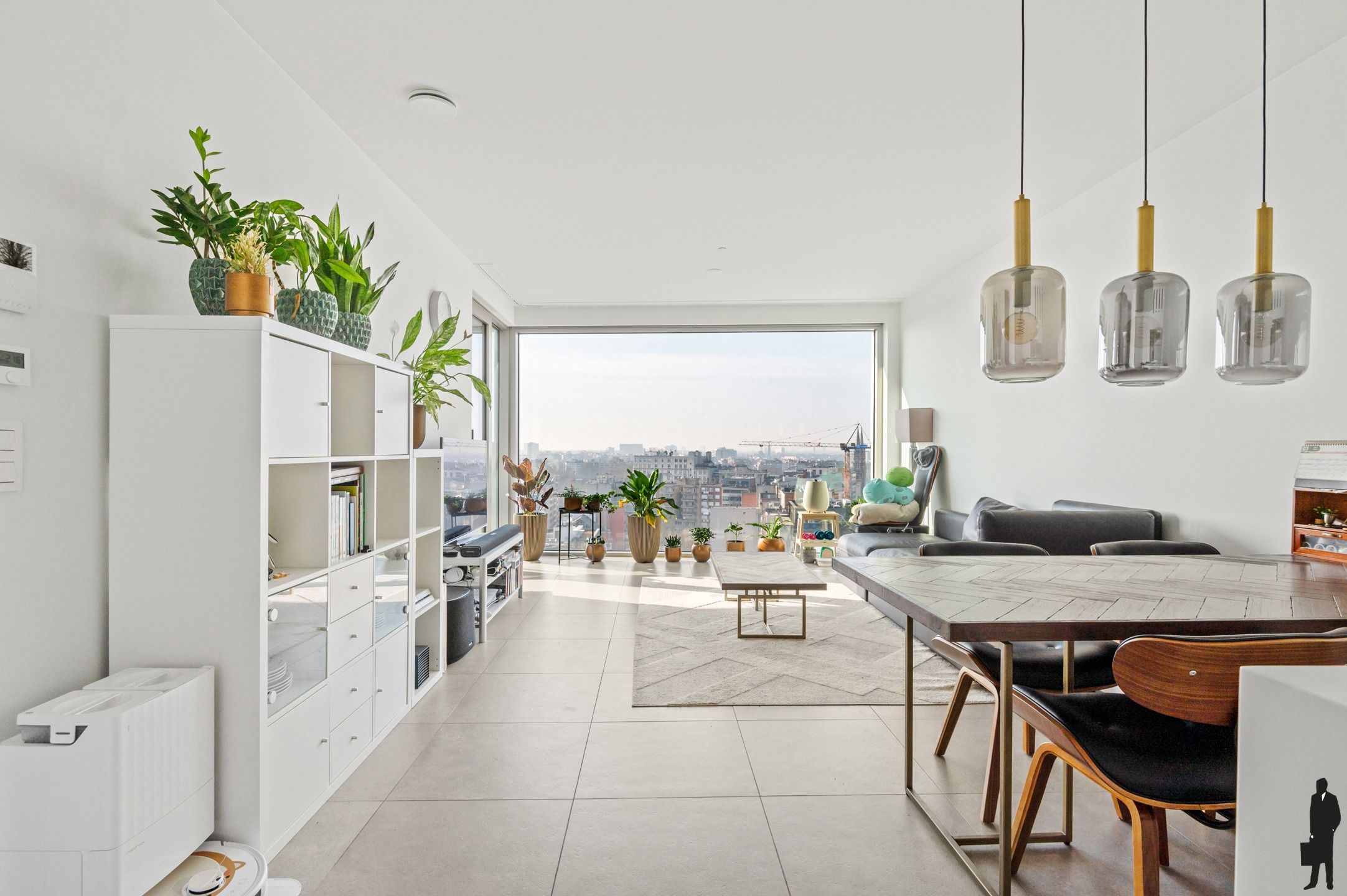 Zuidgericht appartement in de Antwerp Tower – Adembenemend zicht over de stad foto 8