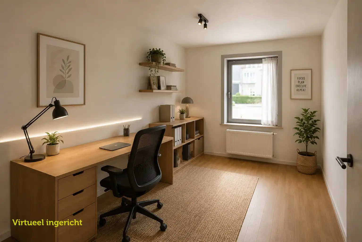 Ruim gelijkvloers appartement met 2 slpk en zonnige tuin/terras foto 12
