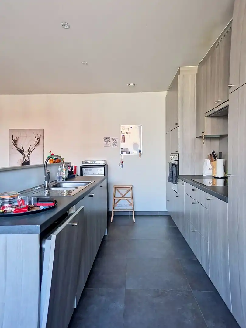 Modern appartement met 2 slaapkamer, terras en garage in Ursel foto 5