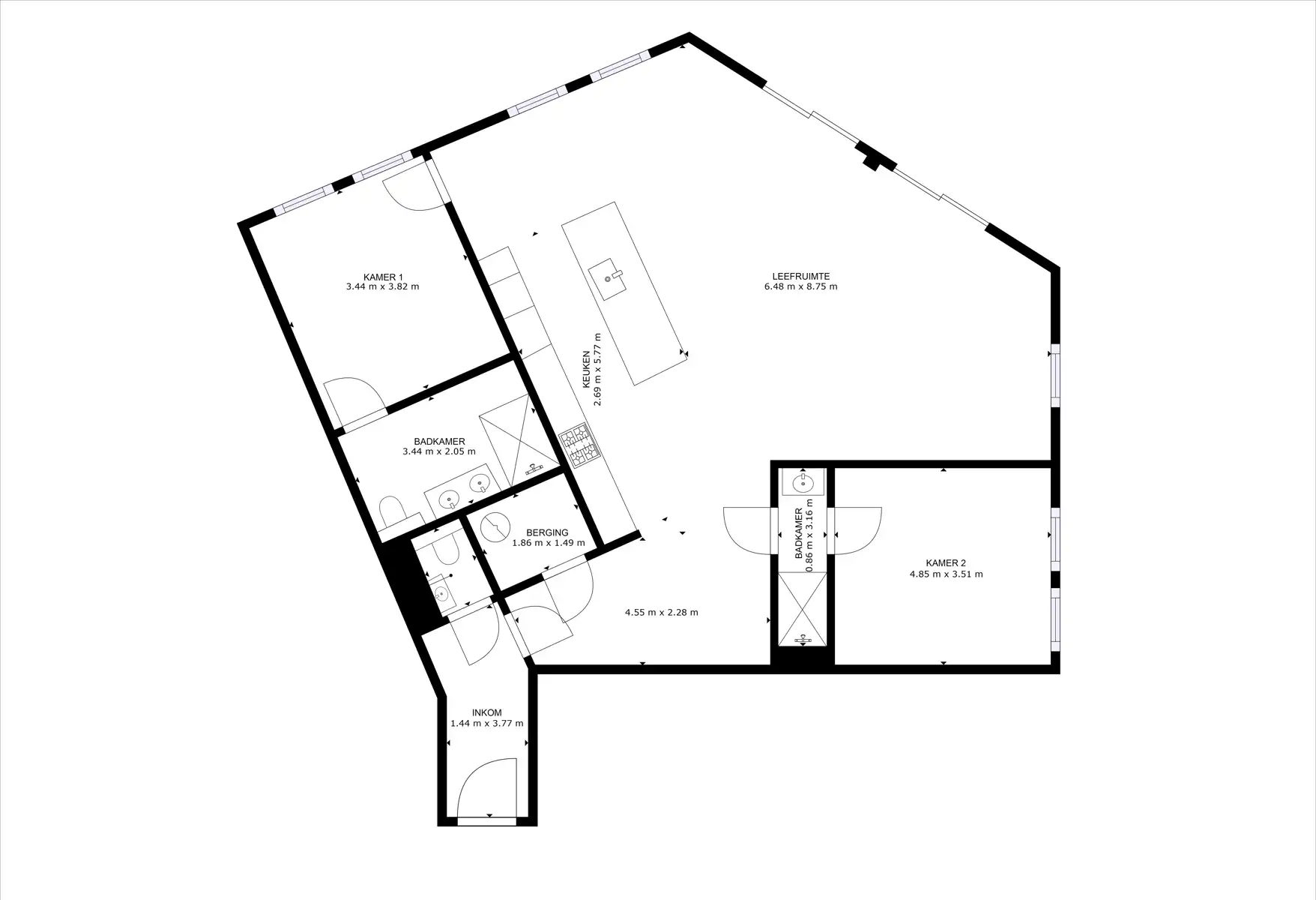 Top nieuwbouw appartement met zicht op de markt van Aalter foto 25