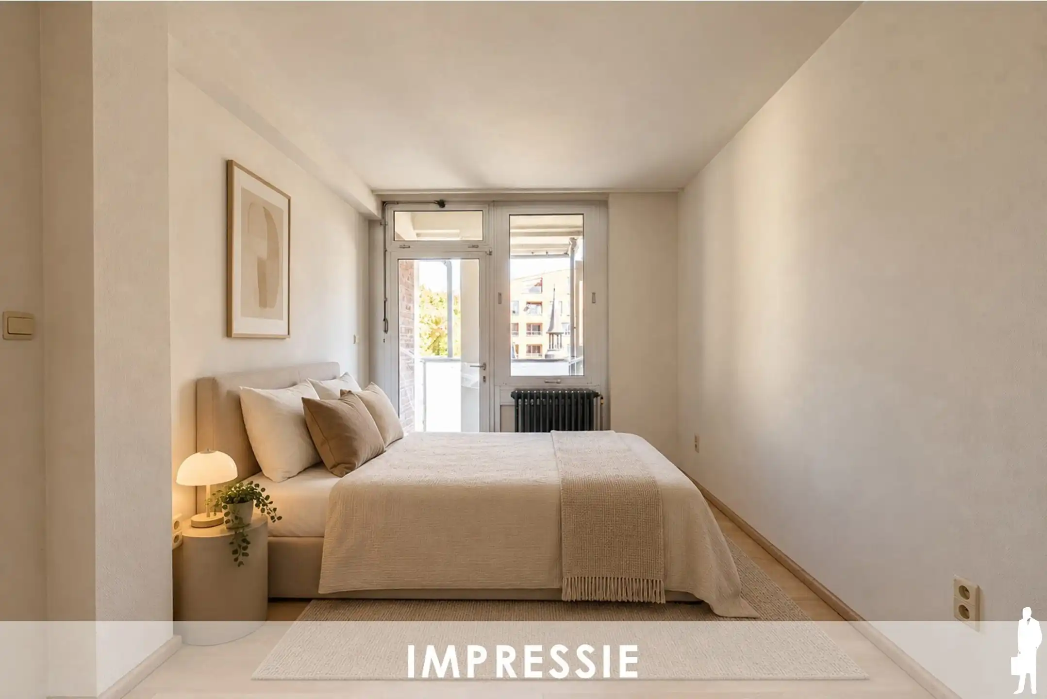 Ruim appartement met 2 slaapkamers, parking en groot terras foto 16