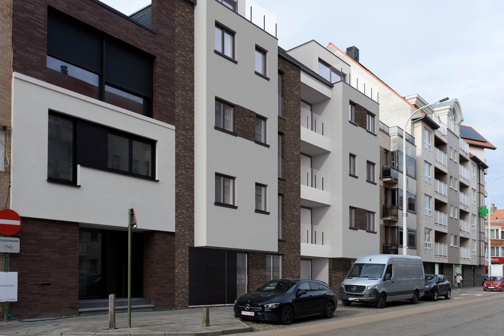 Nieuwbouw casco gelijkvloers handelsruimte in het centrum van Blankenberge. foto 8