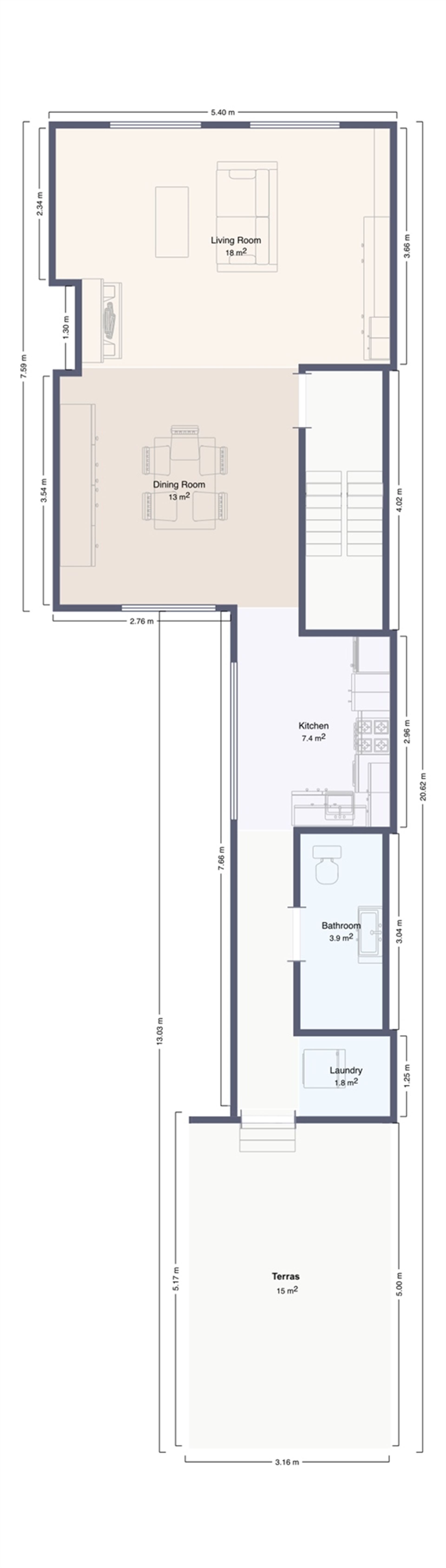 Appartementsgebouw met 2 appartementen en tuin. foto 23
