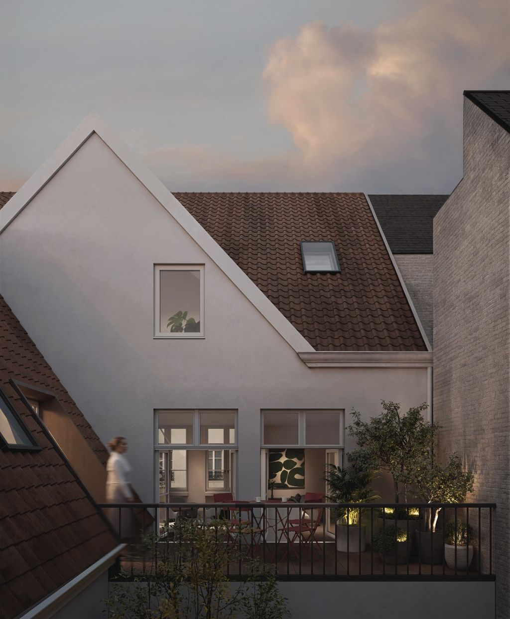 Uitzonderlijk 2 slpk appartement met terras in een exclusieve en karaktervolle ontwikkeling van een voormalig herenhuis. foto 2