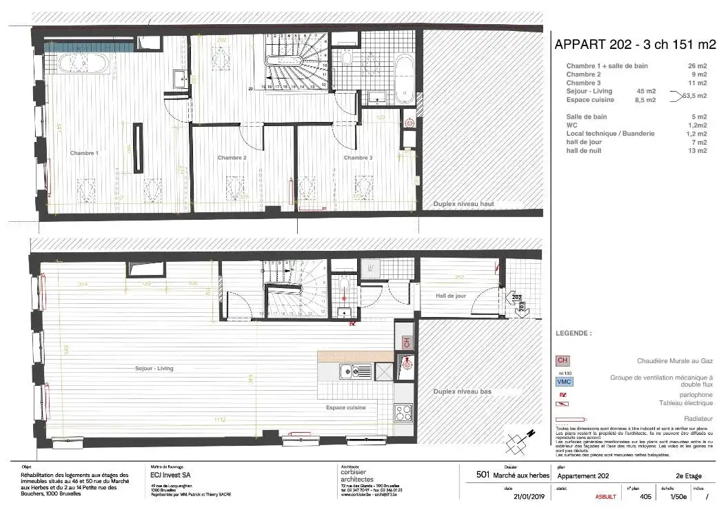 Duplex appartement met 3 slaapkamers aan Grote Markt Brussel foto 13