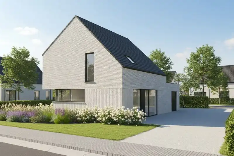 Nieuw te bouwen alleenstaande woning te Rumbeke. foto {{pictureIndex}}