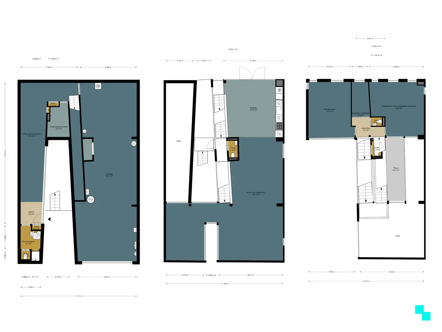 Architecturale kantoorruimte op ruim perceel nabij dorpskern Merelbeke foto 30