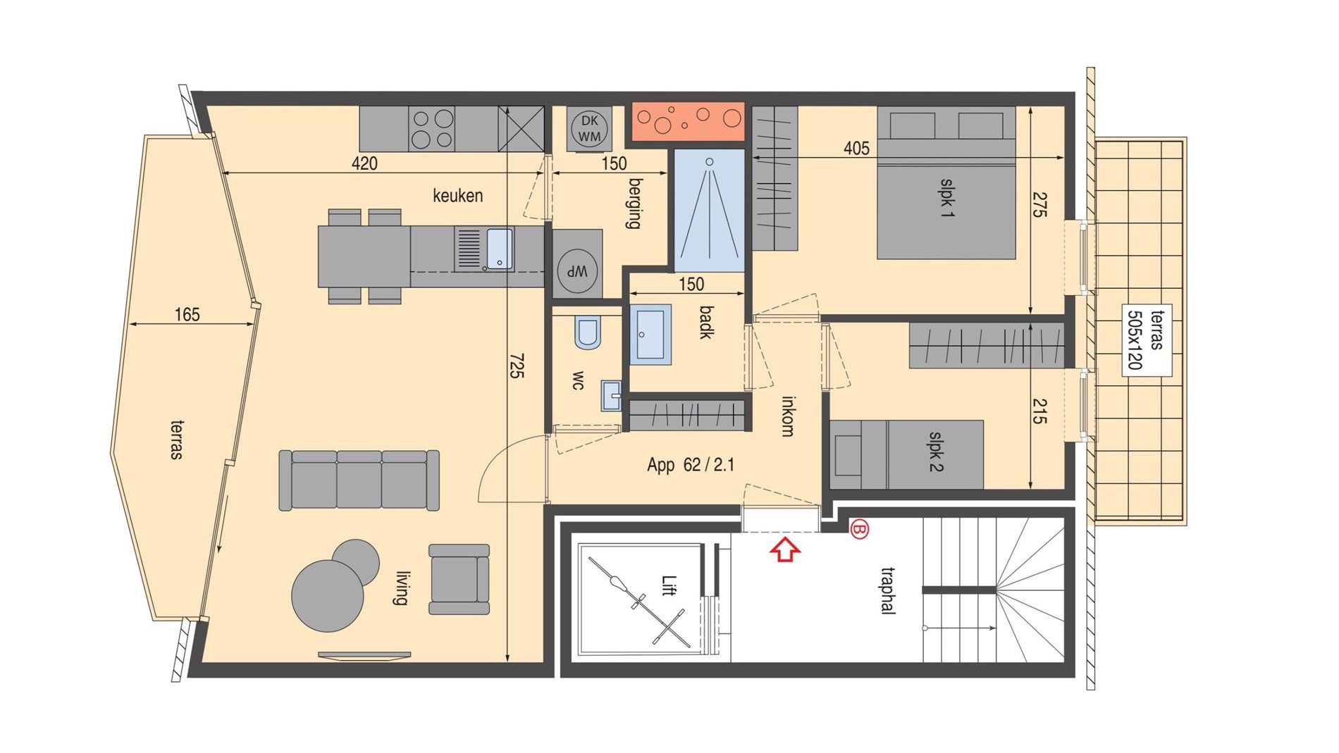 Res. "Finion": 2 slaapkamer appartement met terras foto 6