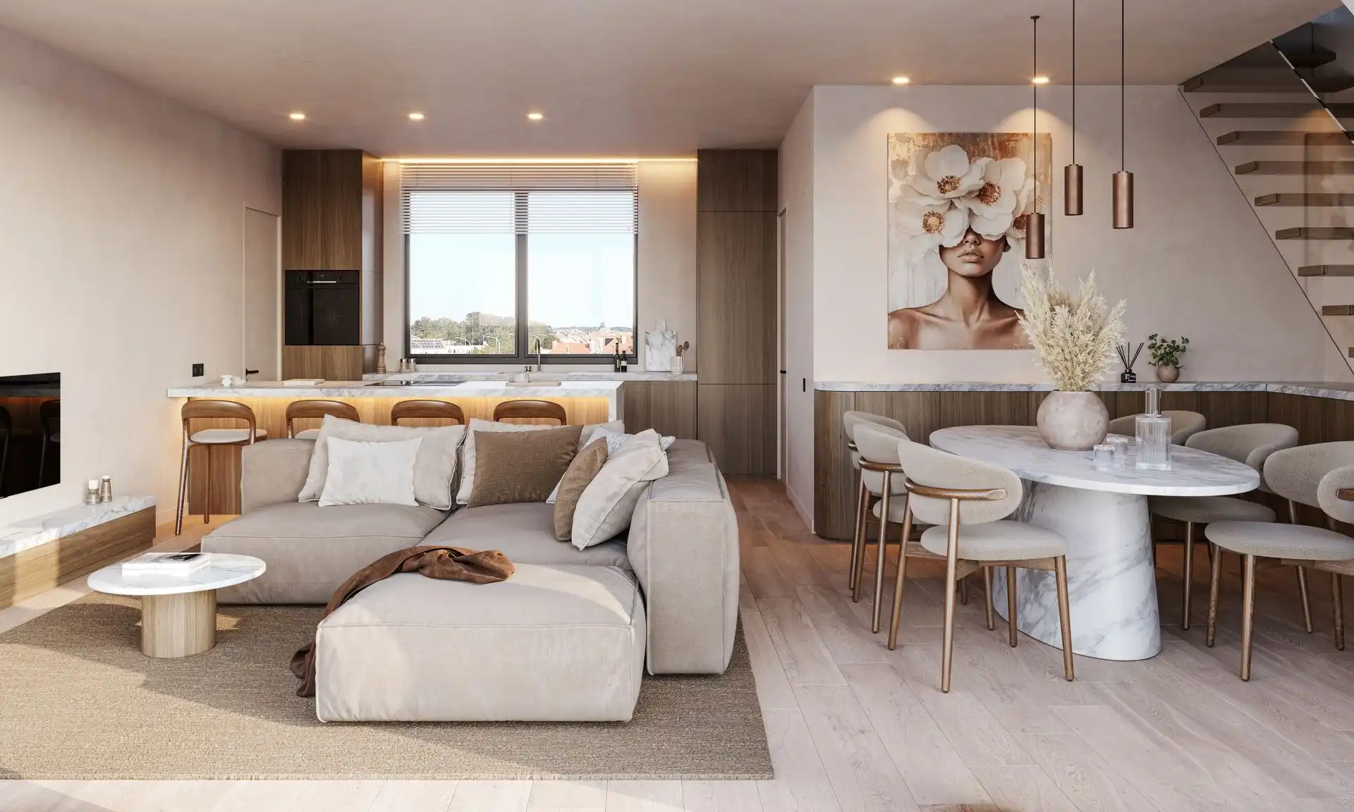 Luxueus duplex penthouse aan de
jachthaven met 2 slaapkamers,
2 badkamers en 29 m² buitenruimte foto 2