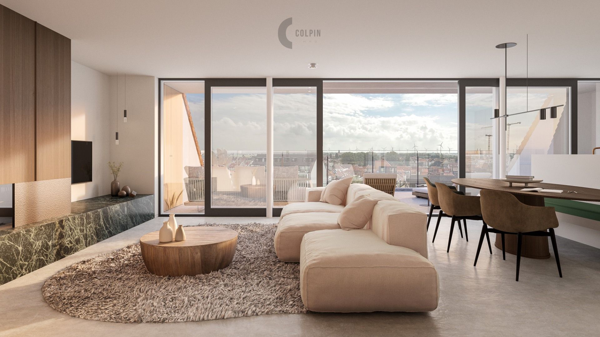 Luxe penthouse-duplex met prachtige vergezichten te Knokke-Heist! foto {{pictureIndex}}