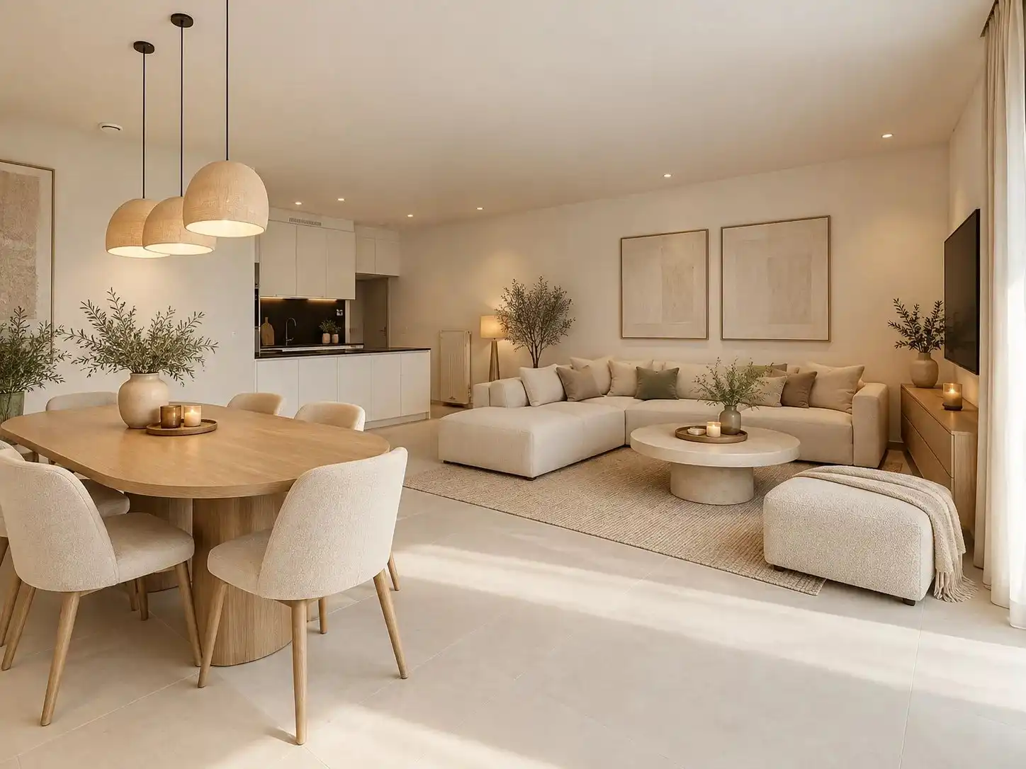 Luxueus en modern afgewerkt gelijkvloers appartement met tuin en 1 slaapkamer. foto 3
