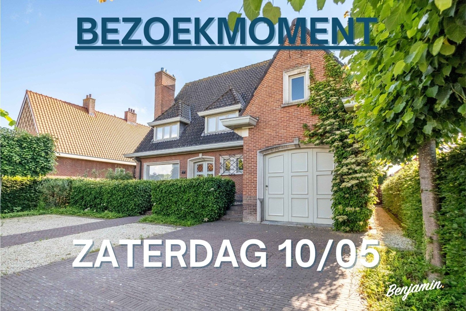 Hoofdfoto van de publicatie: Villa met zonnige tuin, garage en carport in Houthulst