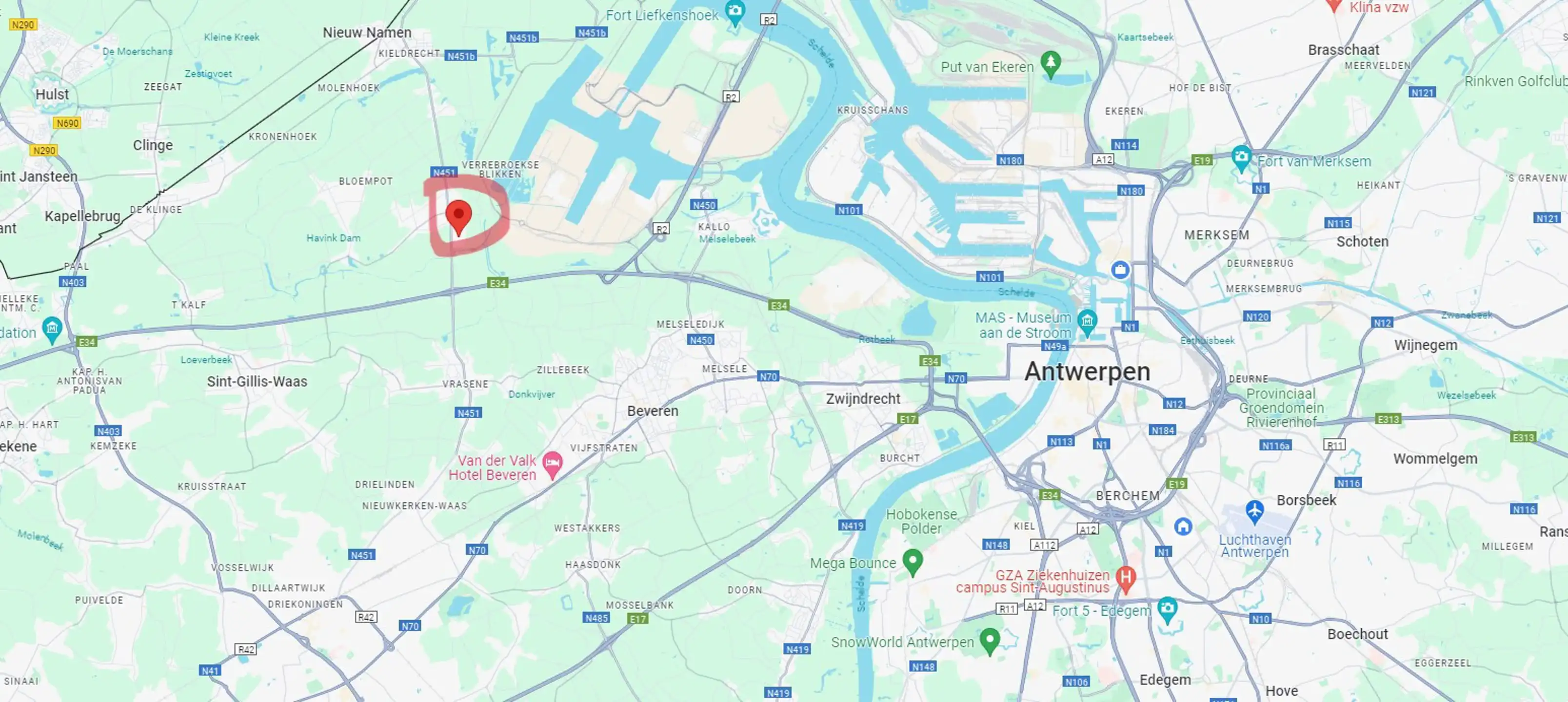 TE HUUR Magazijnruimte met kantoor in Verrebroek foto 12