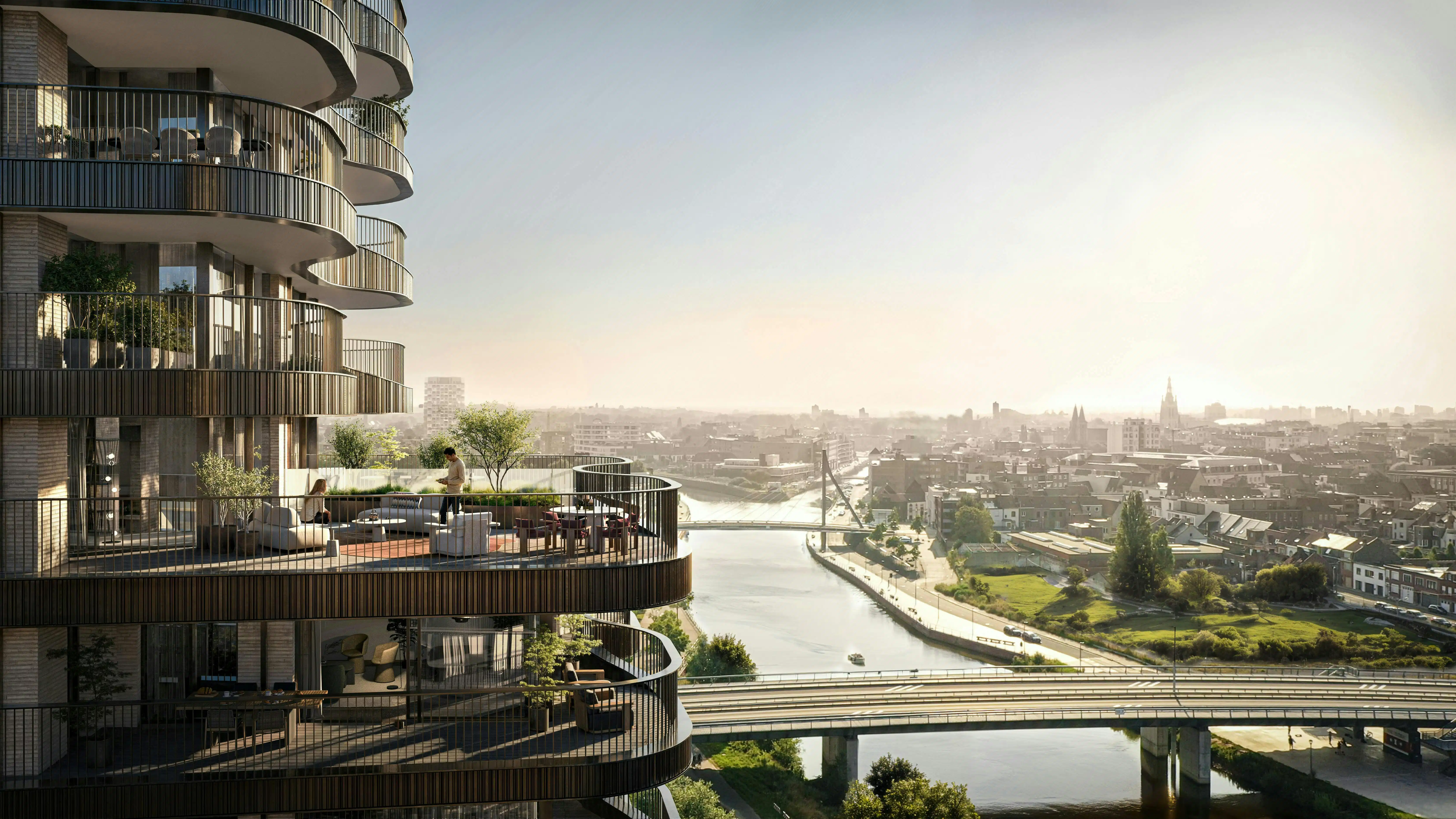 Exclusief wonen aan de Leie met uitzonderlijk terras (29m²)! foto 3