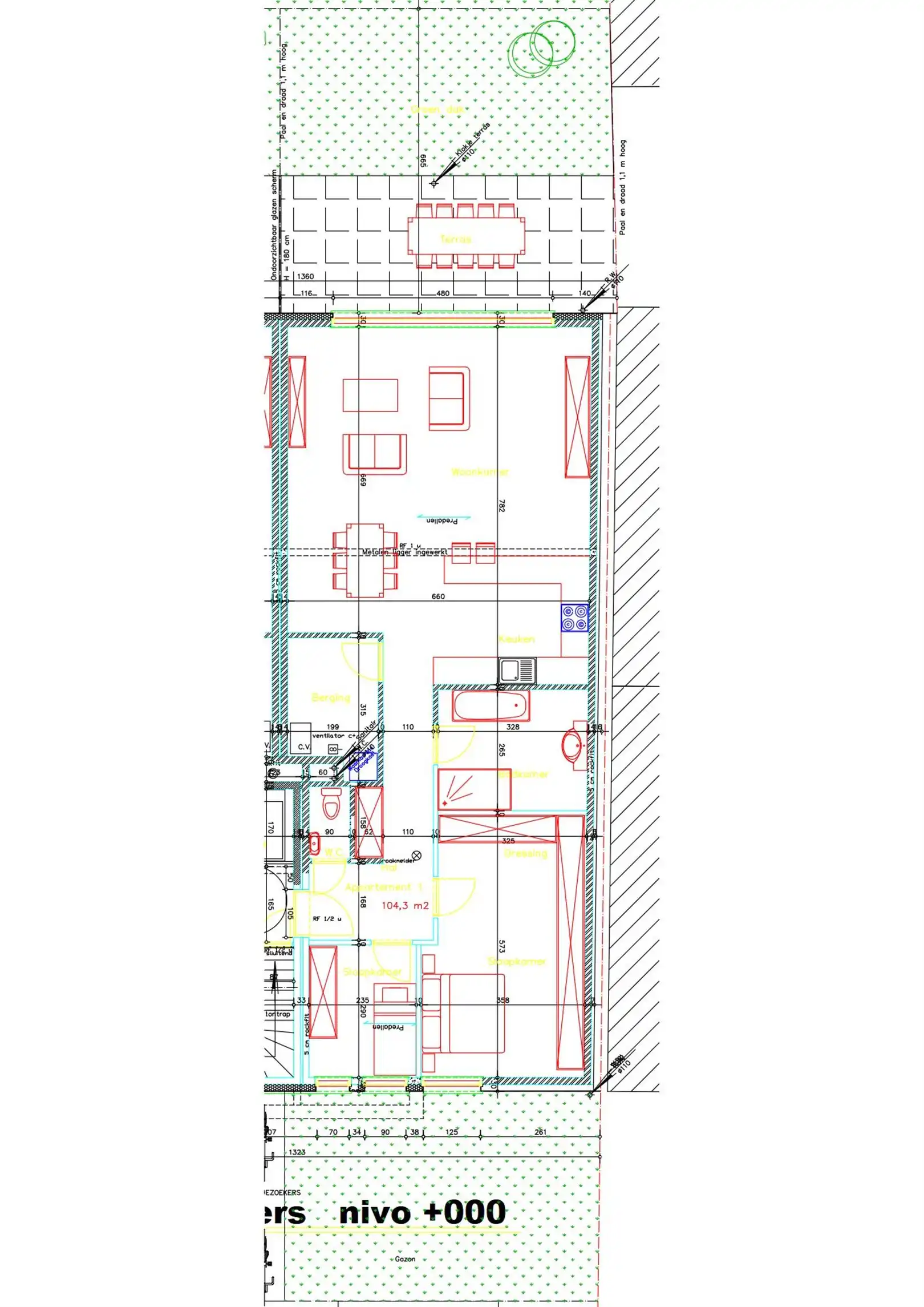 Gelijkvloers nieuwbouw app 2 slpks - ruim terras foto 4