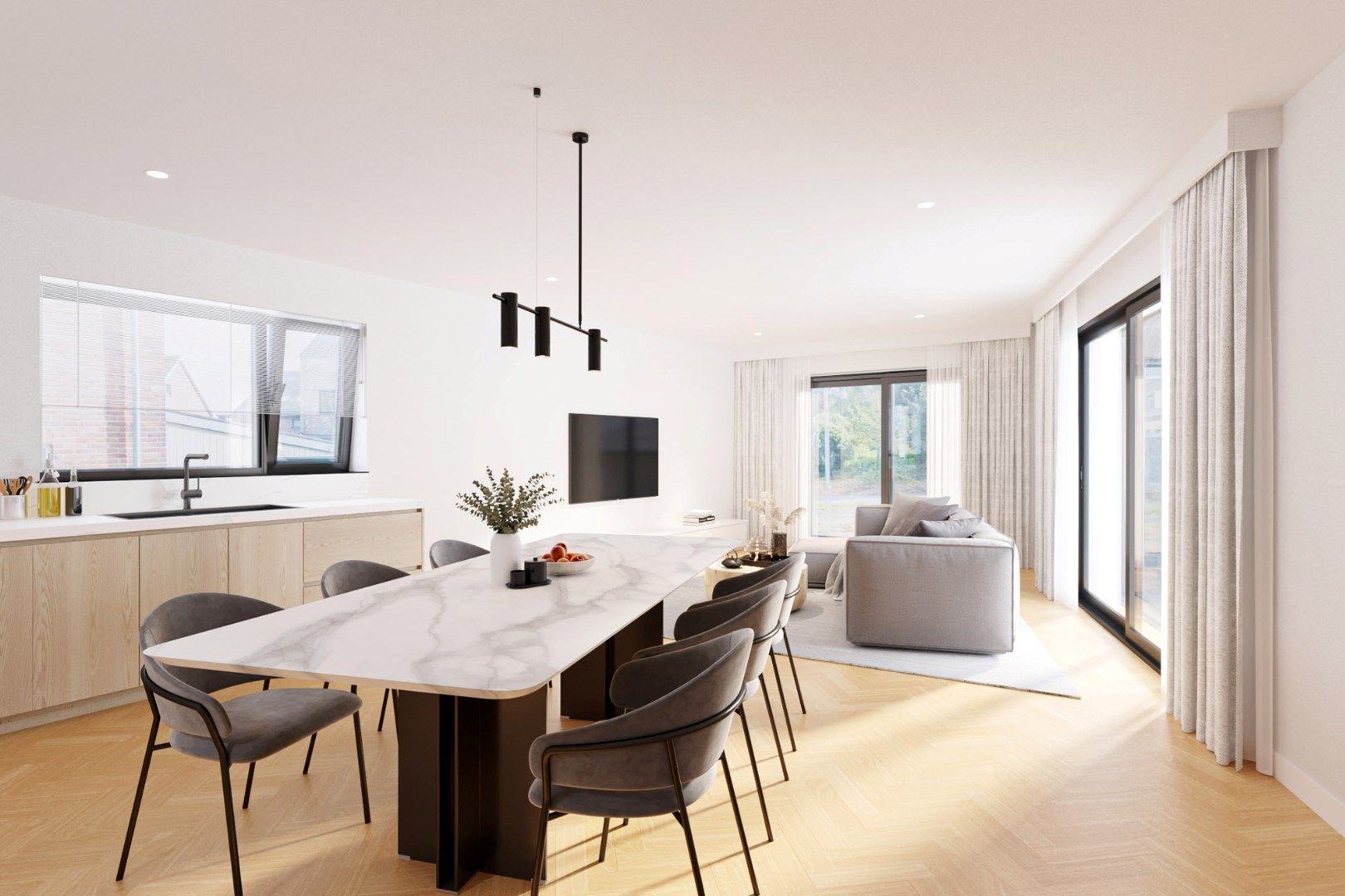 Moderne woning met vier slaapkamers foto 18