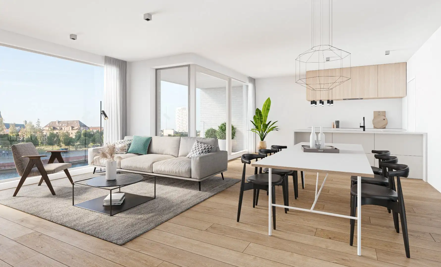 Verhuurd Appartement ( 93,1 m²) aan de Leie met 2 kamers en een terras (van 5,2 m²) foto 16