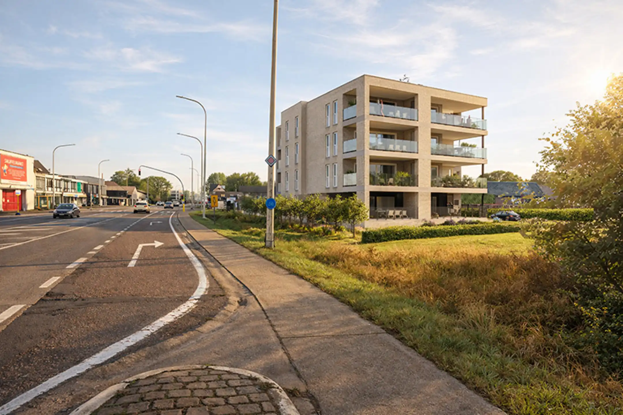 Nieuwbouwappartement gelijkvloers 2 slaapkamers foto {{pictureIndex}}
