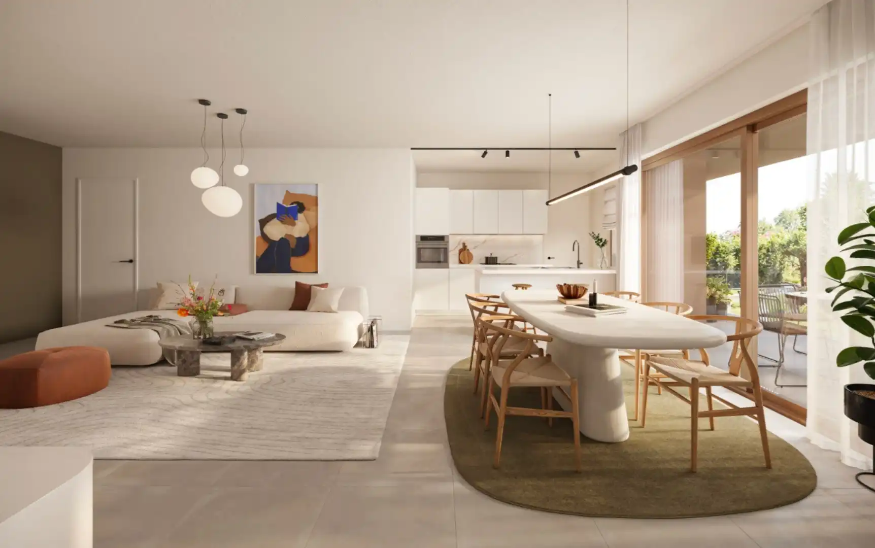 APPARTEMENT met terras, 69m², 1 slaapkamer - Res. Rongese-Park foto 2