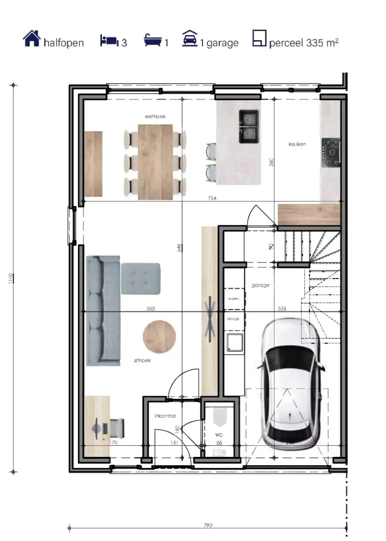 Moderne nieuwbouwwoning met 3 slaapkamers en garage te koop in Langemark-Poelkapelle foto 17