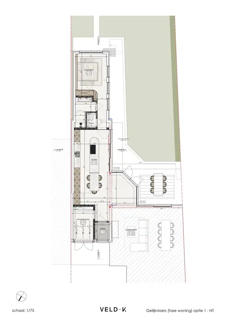 Halfopen bebouwing met praktijk- of kantoorruimte in centrum Tielt foto 30