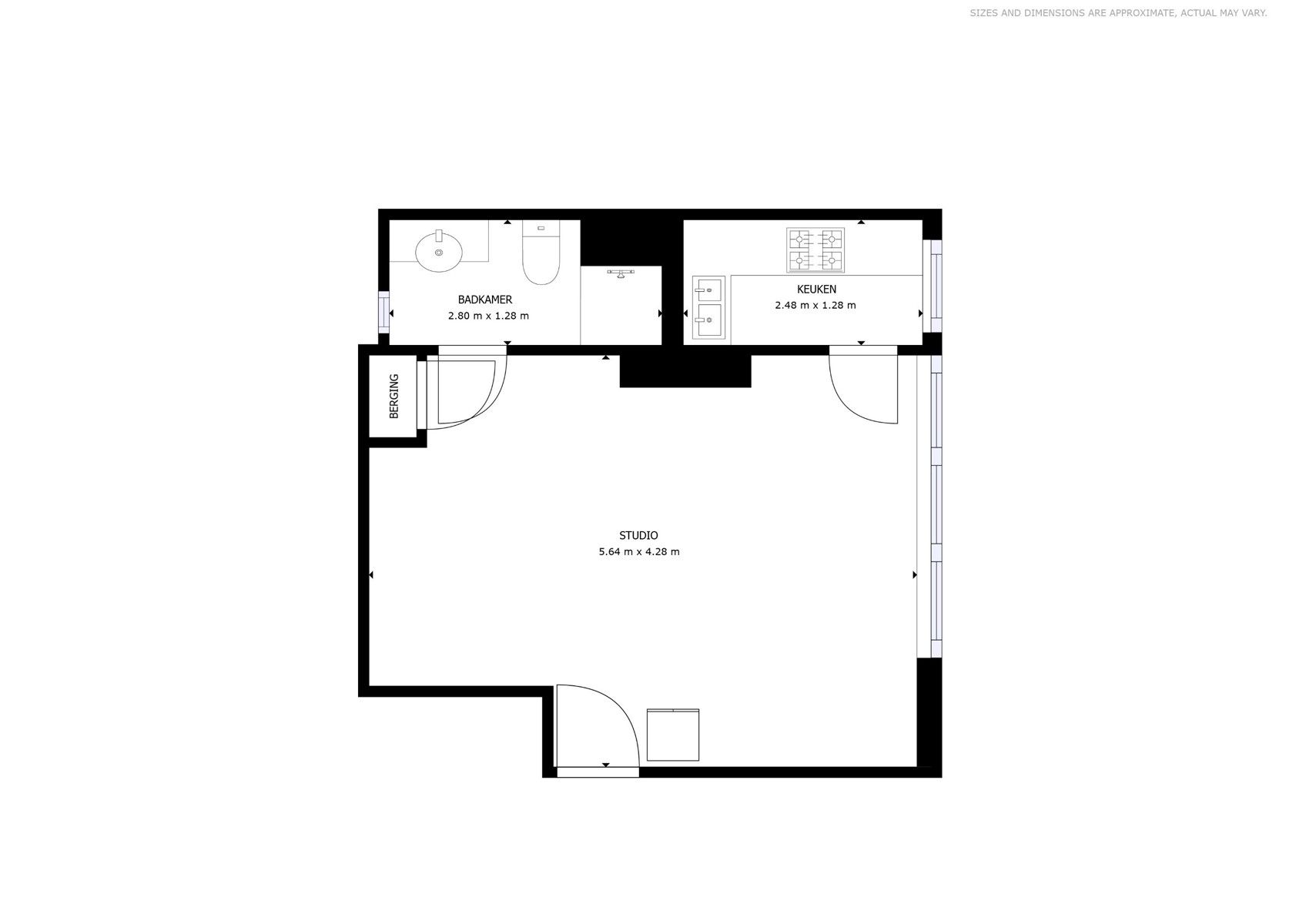 Instapklare studio te koop in residentie Astrid!  foto 15