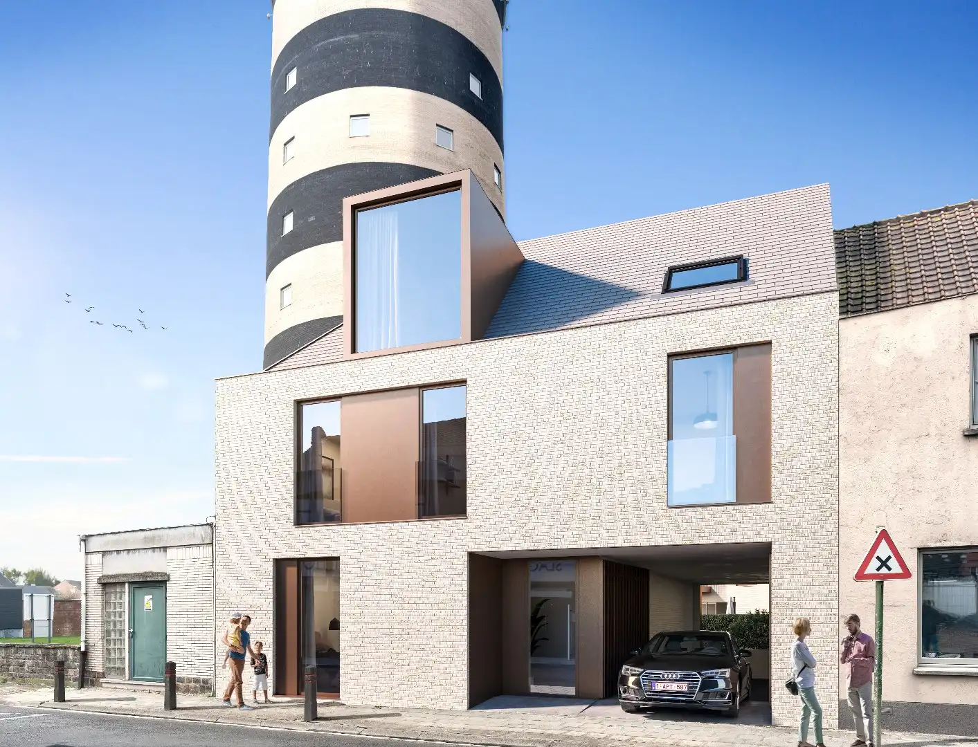 Gesloten garagebox in de residentie 'De Watertoren' foto {{pictureIndex}}