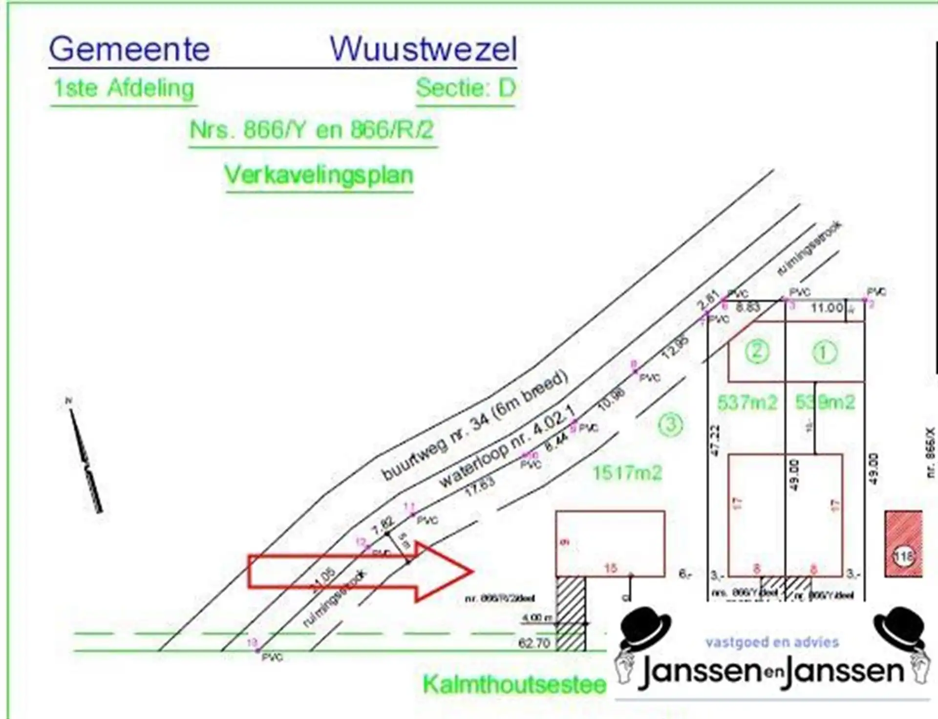 Bouwgrond voor een open bebouwing, opp. perceel 537m² foto 5