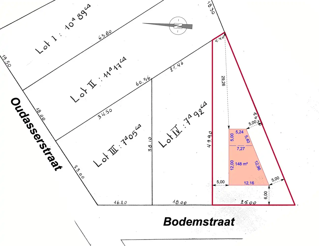 Genk, Bodemstraat 66: mooi gelegen bouwgrond van 7a 43ca voor open bebouwing foto 2