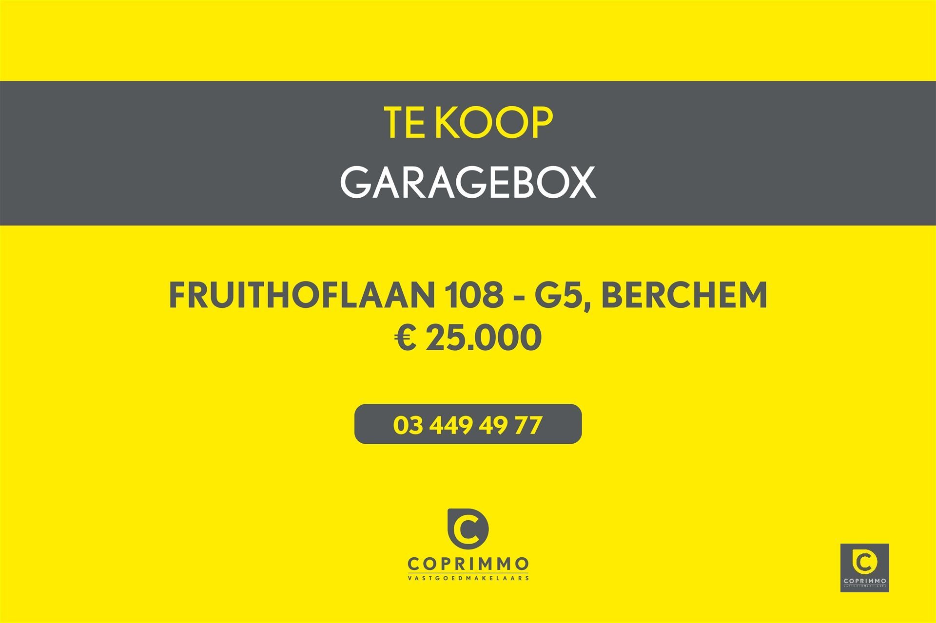 Garage te koop Fruithoflaan 108 - 2600 BERCHEM