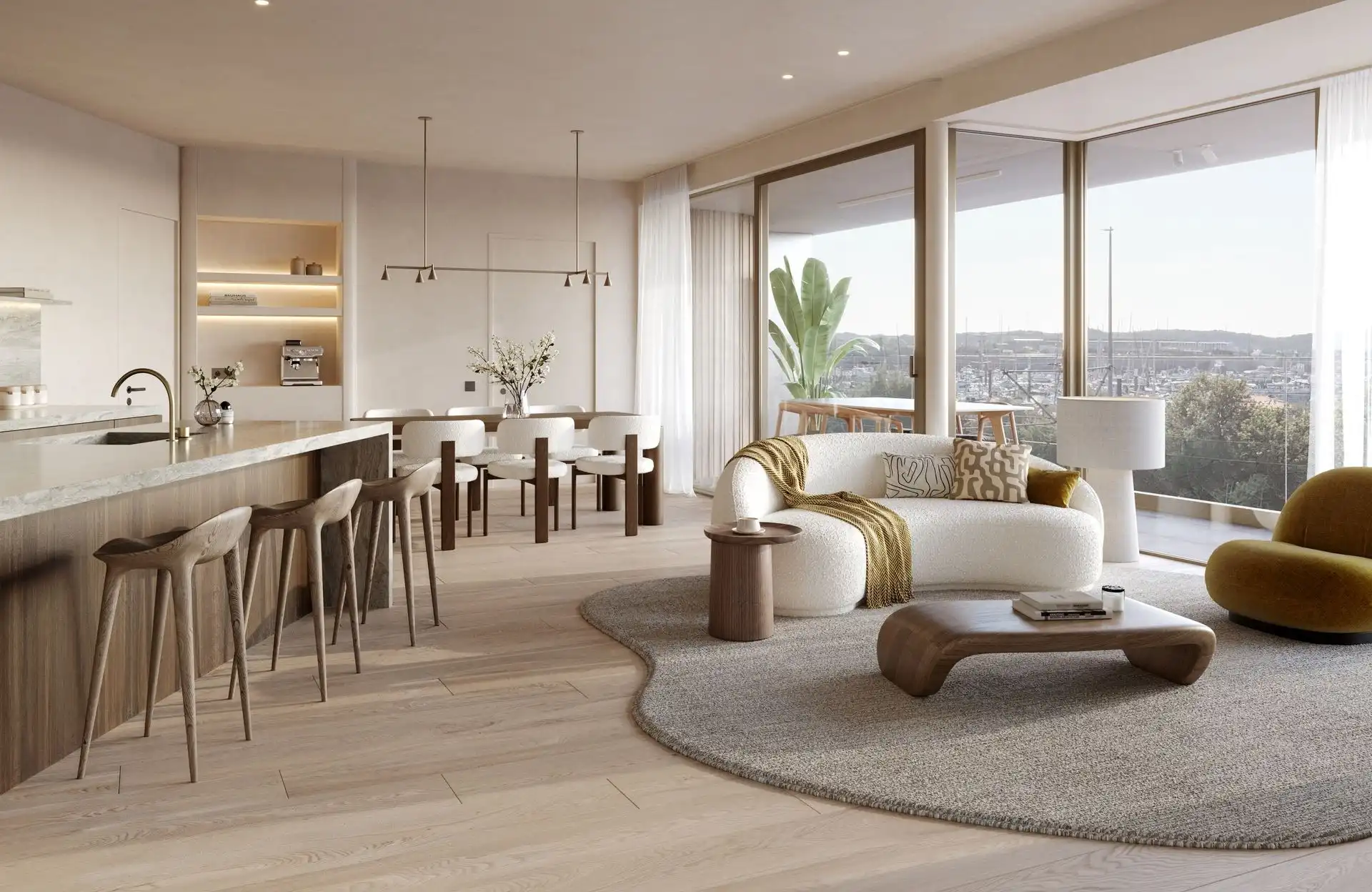 2 Slaapkamer appartement met een
ruim terras en een gevelbreedte van
meer dan 13 meter foto {{pictureIndex}}
