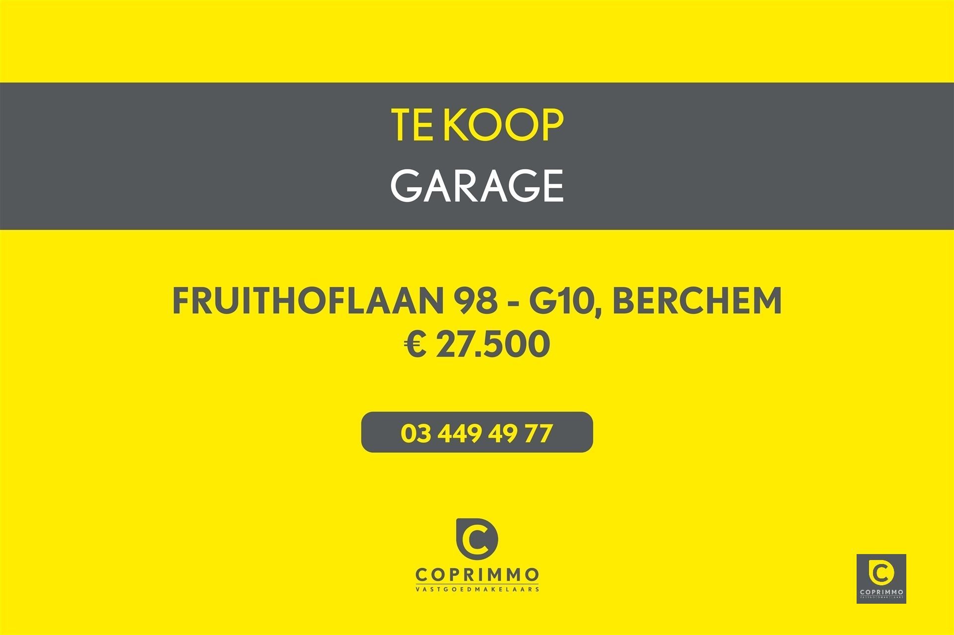 Garage te koop Fruithoflaan 98 - 2600 BERCHEM