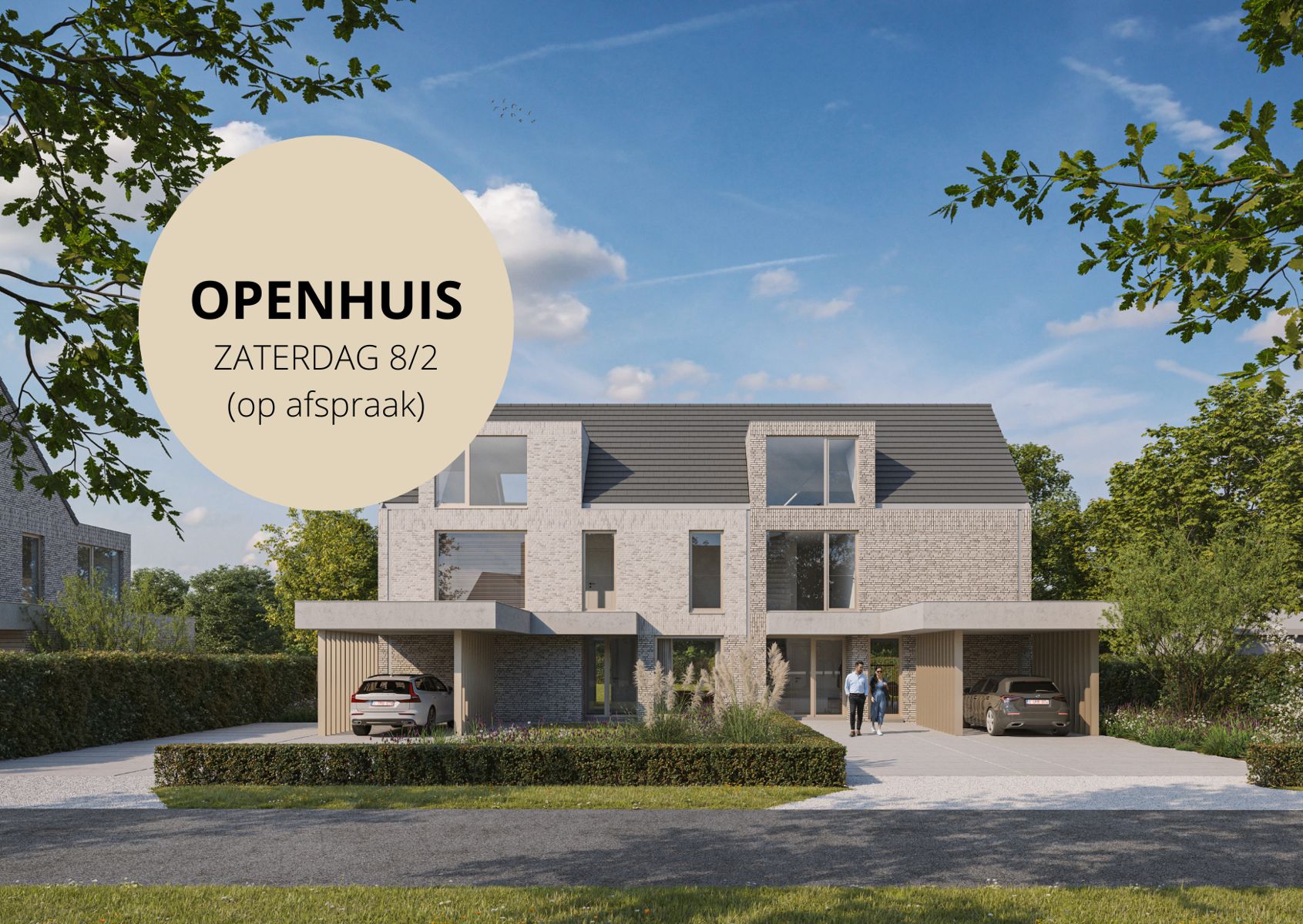 Lot 4: Ruime nieuwbouw (258 m²) op een perceel van 805 m² foto {{pictureIndex}}