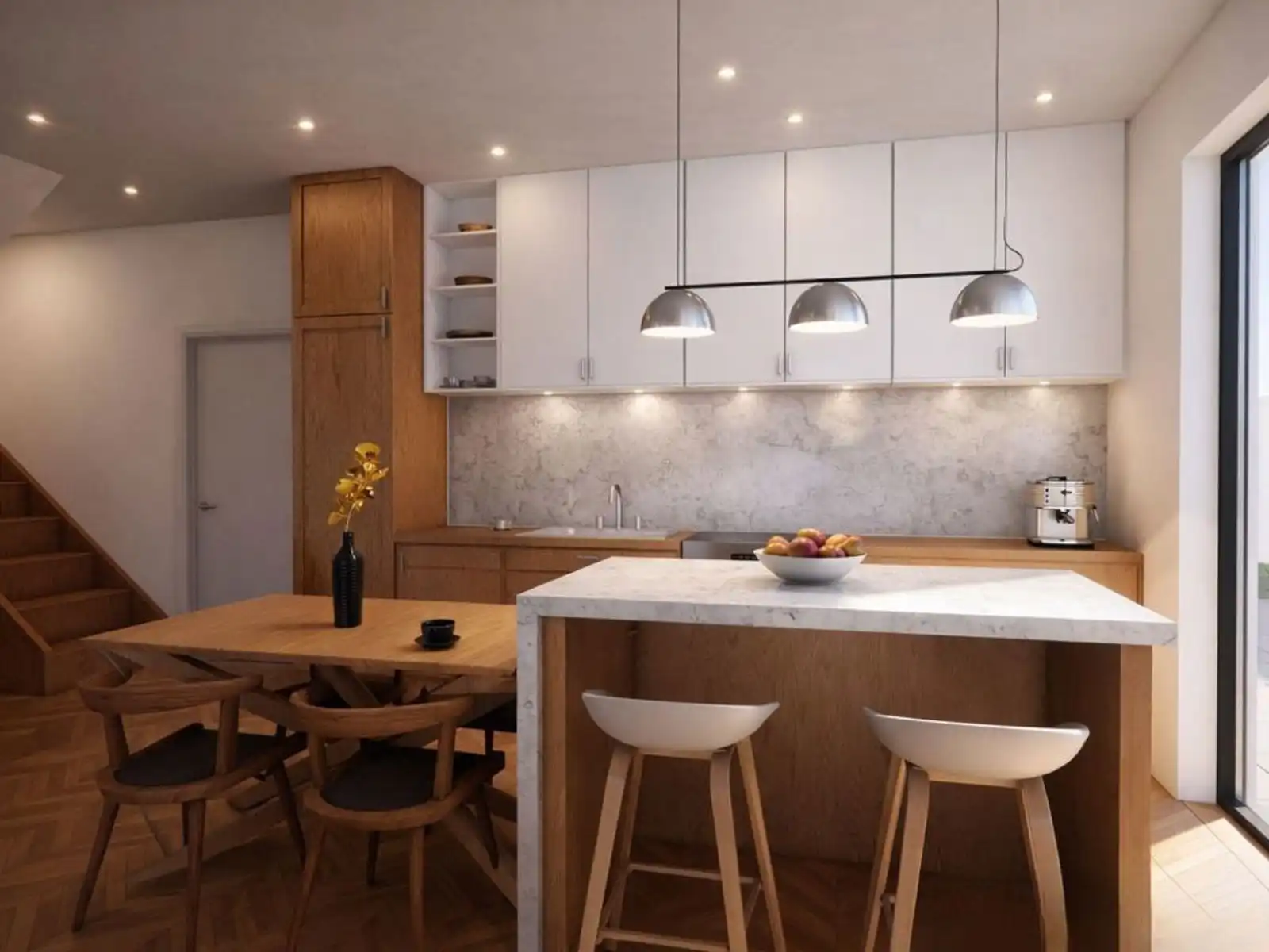 Moderne nieuwbouwvilla met garage op 800 m van het strand foto 4