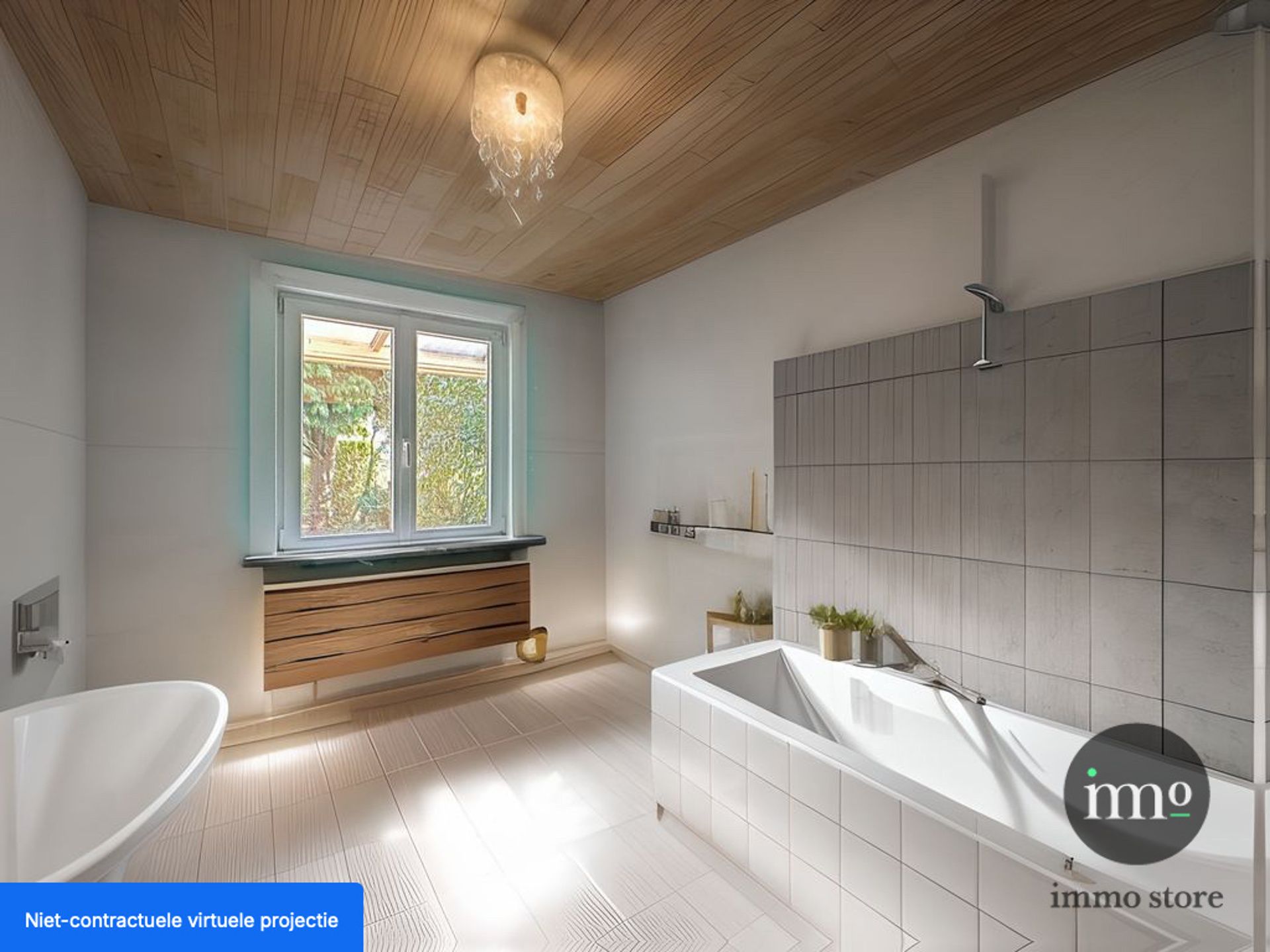 Deels te renoveren 3-gevel met mooie tuin en garage. foto 21