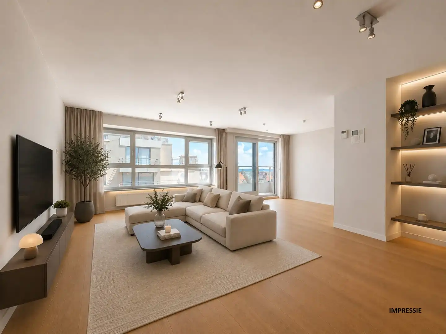 Penthouse met zijdelings zeezicht en panoramisch uitzicht over Nieuwpoort foto 2