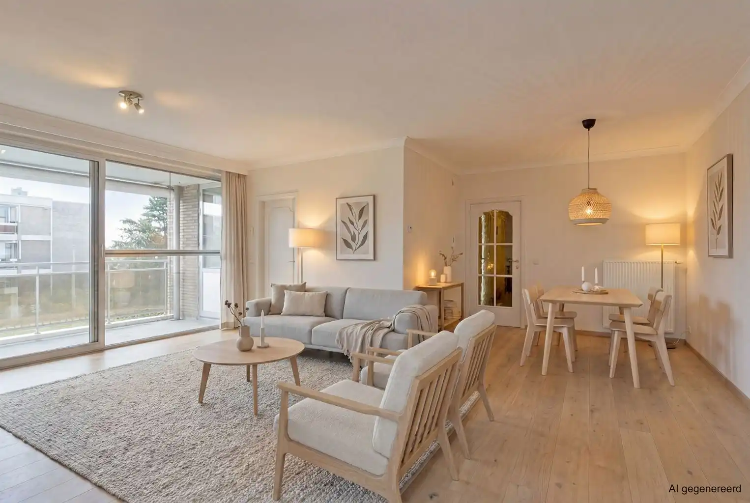 Zeer ruim 2 (+1)-slaapkamer appartement met overdekt terras, ondergrondse garagebox en aparte berging gelegen op wandelafstand van het centrum van Maaseik.  foto 2